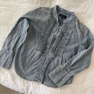 Quince Denim Tuxedo Shirt